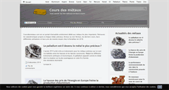 Desktop Screenshot of coursdesmetaux.com